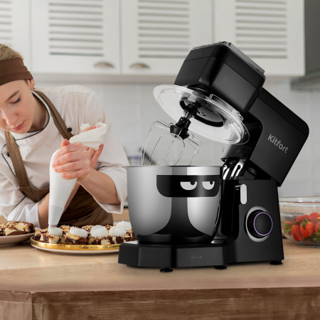Миксер планетарный KitFort КТ-3434 черный