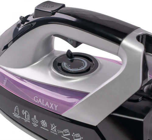 Утюг GALAXY GL 6128 черно/фиолетовый, 2200Вт