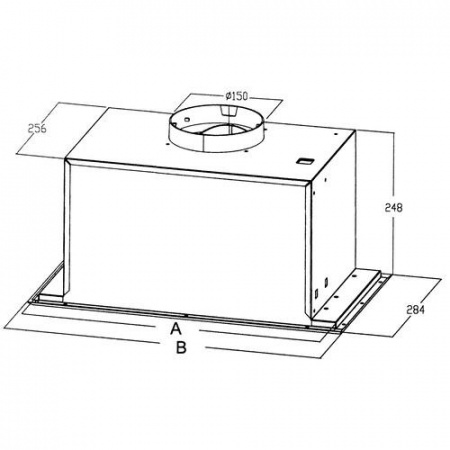 Вытяжка полновстраиваемая Midea MH60I370X серебристый