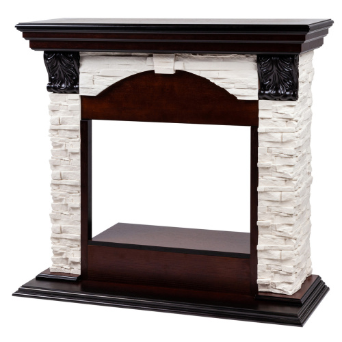 Портал каминный из МДФ RealFlame Dublin Lux AO античный дуб под очаги (Majestic, Fobos, Eugene, 3D Olympic)