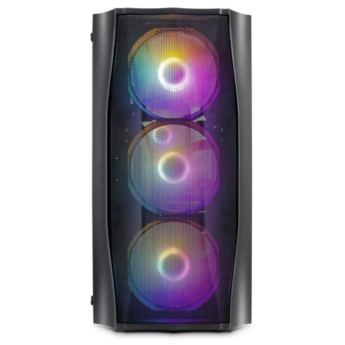 Корпус 1STPLAYER Firebase X3-M X3-M-BK-4F1 Black mATX TG 4x120mm LED fans inc