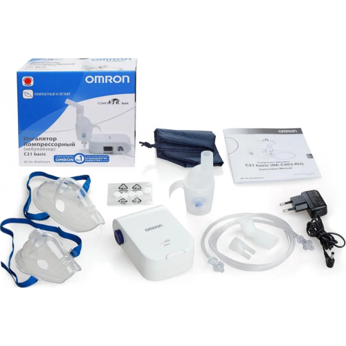Ингалятор компрессорный OMRON С21 Basic (NE-C803-RU) белый