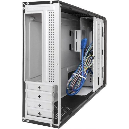 Корпус Desktop ExeGate MI-207U-300W-8 (miniITX/mATX, БП M300 с вент. 8см, 1*USB+1*USB3.0, аудио, черный)