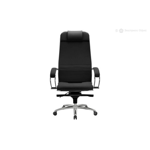 Кресло Метта Samurai KL-1 (Z53F.2.1.49) черный сиденье черный экокожа с подголов. крестов. металл хром