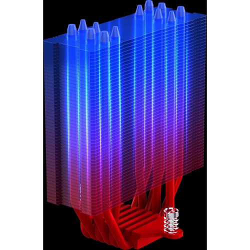 Кулер Bloody BD-AC220-ARGB1 ARGB (BD-AC220-ARGB1-WH) Soc-AM5/AM4/1200/1700/1851 белый 4-pin 14-26dB Al+Cu LCD 220W 596gr Ret