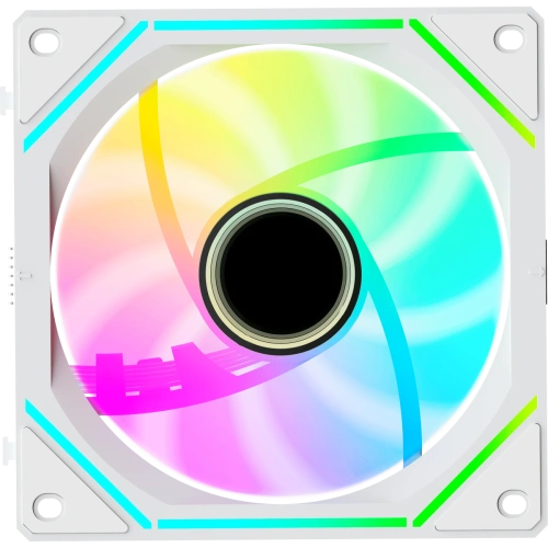 Вентилятор Ocypus Gamma F12 UNI WH ARGB Reverse Blade 3 in 1, 3x120x120x25mm, 4-Pin PWM, 800-1800 RPM, 31 DBA Max, Hydro Bearing