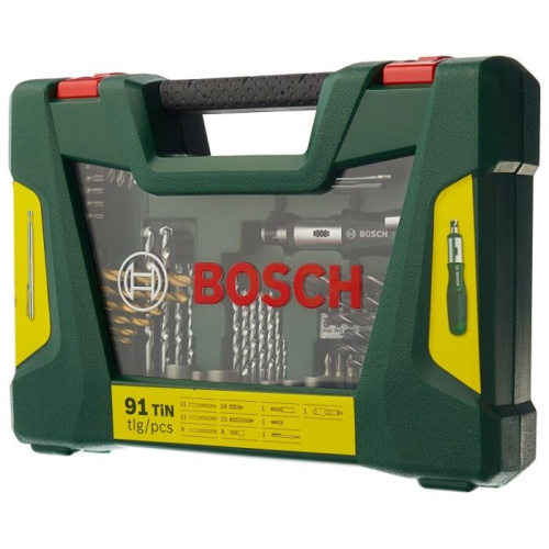 Набор принадлежностей Bosch V-line 91 предмет (жесткий кейс)