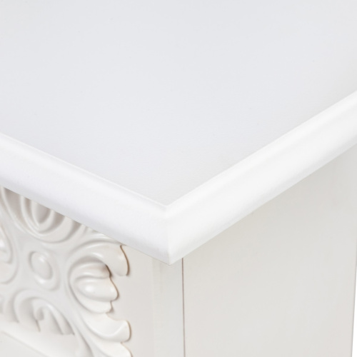 Электрокамин RealFlame Dominica Corner DN белый матовый с очагом Majestic Lux Brass