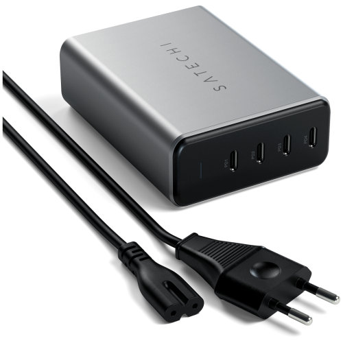 Зарядное устройство Satechi ST-UC165GM-EU 165W USB-C 4-Port PD GaN Charger Space Gray