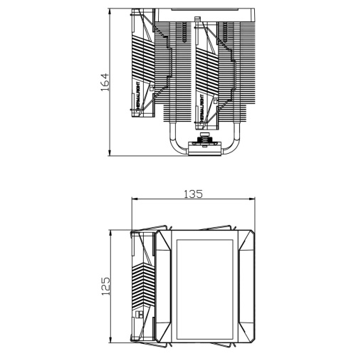 Кулер Thermalright Peerless Assassin Vision 120 Max ARGB Black LGA115X/1200/1700/1851AM4/AM5 (Dual Tower, 2x120mm ARGB PWM Fan, медное основание)