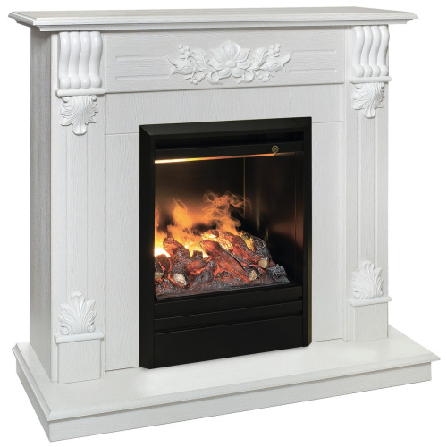 Электрокамин RealFlame Ottawa WT белое золото с очагом 3D Olympic