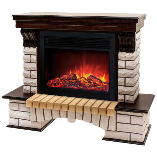 Электрокамин RealFlame Country 26 AO античный дуб с очагом Moonblaze