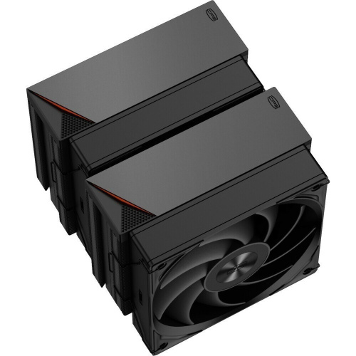 Кулер PCCooler RZ620 BK S115X/1200/1700/18XX/AM4/AM5 (TDP 265W, 2x120mm PWM Fan, 6 тепловых трубок 6мм, 500-2200RPM, 28-32dBa)