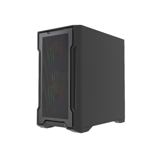 Корпус Powercase Mistral Micro X3B ARGB (CMMXB-A3), Tempered Glass, 3x 120mm ARGB PWM Fan, чёрный, mATX