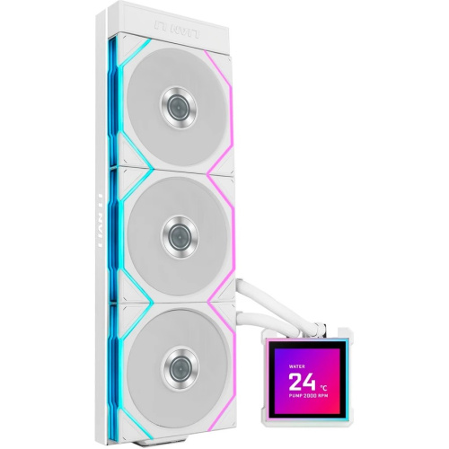 СВО Lian Li HydroShift II LCD-S 360TL (GHS2LCDS36TW White) (G89.GHS2LCDS36TW.R0) / 3.4" IPS LCD / 3x120mm ARGB PWM Fans