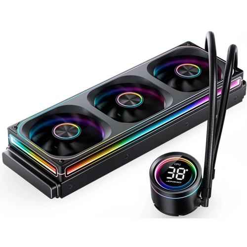 СВО JONSBO TH-360 Black LGA 1700/1200/115X/AM5/AM4 (TDP 300W, ARGB Fan and Pump, PWM, Triple Fan 120mm) Ret