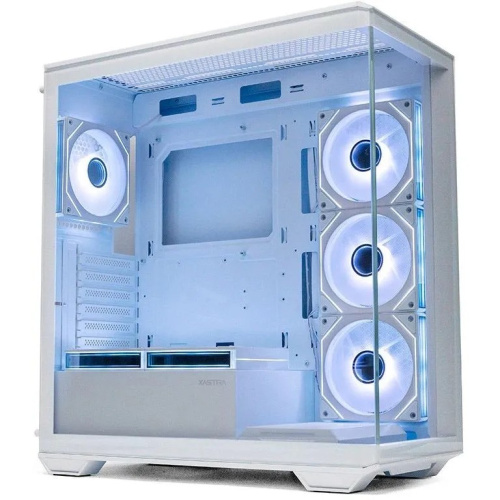 Корпус XASTRA Q600 6ARGB-C10-WH White (Q600-6FM12A-C10-WH) ATX/Aquarium/Screewless/6x120mm ARGB PWM FM fans/Argb+PWM HUB 10port