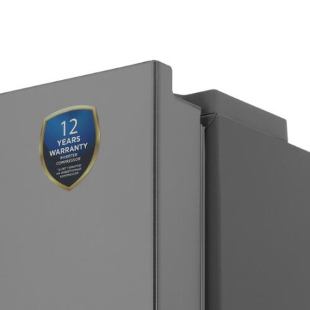 Холодильник с морозильником   Midea MDRB522MGE46OD серебристый