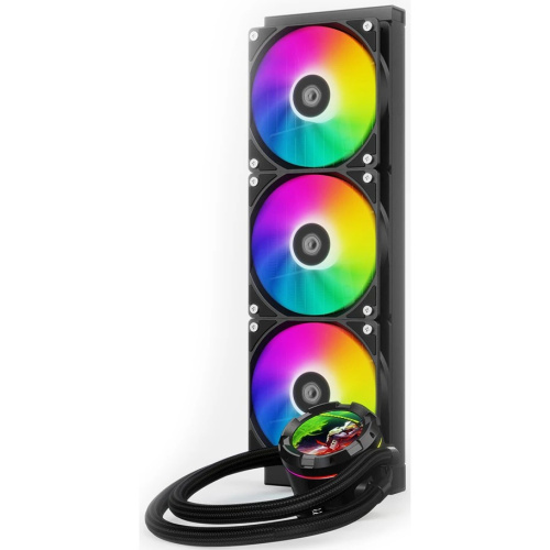 СВО ID-COOLING SL360 XE LGA20XX/1700/1200/115X/AM5/AM4 (TDP 350W, PWM, LCD Display, Triple ARGB Fan 120mm) Ret