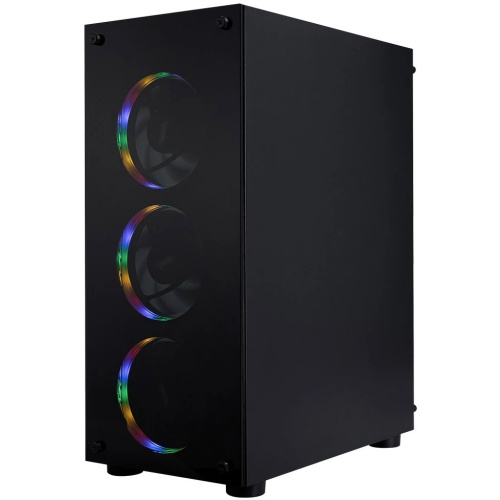 Корпус 1STPLAYER Fire Dancing V3-B (V3-B-BK-4FS1) / ATX / 4x120mm FRGB fans