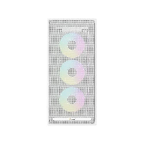 Корпус Ocypus Delta C70 WH ARGB (Delta-C70-WHG400XX-GL), без БП, Midi-Tower, TG, 4x120mm 2xUSB-A 3.0 + 1xUSB-C 3.1, E-ATX, ATX, mITX W
