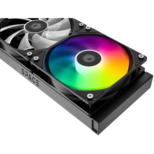 СВО ID-COOLING SL240 XE LGA20XX/1700/1200/115X/AM5/AM4 (TDP 3000W, PWM, LCD Display, Dual ARGB Fan 120mm) RET