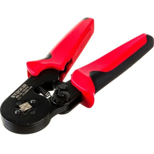 Кримпер STEKKER CTLS006-240 (39353) для обжима втулочных наконечников d0,25-10мм, оранжевый