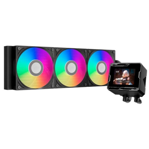 СВО PcCooler GT360M ARGB Display BK Black (300W, 360mm, LED temp., Fans 3x120mm, 75.8CFM, 33.7dBA, 2200RPM)