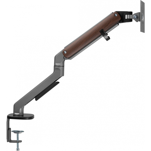 Кронштейн для мониторов Ultramounts UM 734WD серый/коричневый 17"-27" макс.7кг крепление к столешнице поворот и наклон