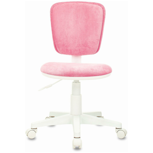 Кресло детское Бюрократ CH-W204NX/VELV36 розовый Velvet 36 крестов. пластик пластик белый