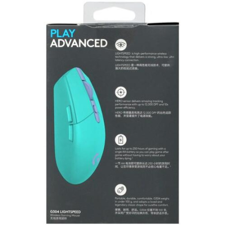 Мышь беспроводная Logitech G304 [910-006382] зеленый