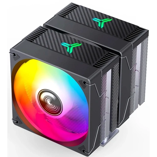 Кулер JONSBO CR-3000E ARGB Black LGA1851/1700/1200/115X/AM5/AM4 (TDP 260W, PWM, 2 x 120mm ARGB LED Fan, 6 тепловых трубок, 4-pin) Retail