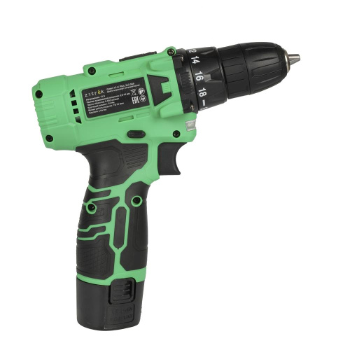 Дрель-шуруповерт аккумуляторная Zitrek Green 12-Li Plus (083-1114)