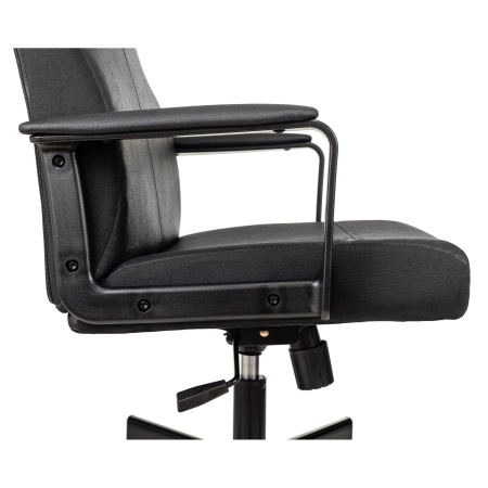 Кресло Бюрократ Dominus-BL искусств. кожа черный