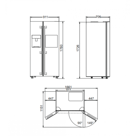 Холодильник Kaiser KS 90500 RS N