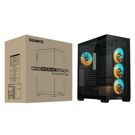 Корпус Gigabyte C500P ST Black