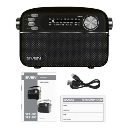 Радиоприёмник SVEN SRP-505 чёрный