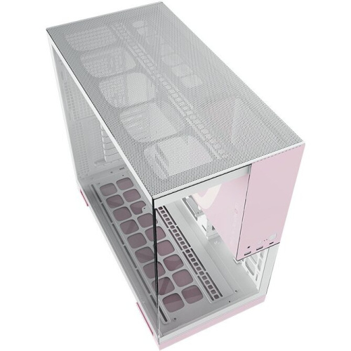 Корпус Geometric Future Model 5 (1AM5WKPK00100), без БП, Midi-Tower, TG, no fans, 2xUSB-A 3.0, 1xUSB 3.2 Type-C, E-ATX, ATX, mITX Pink