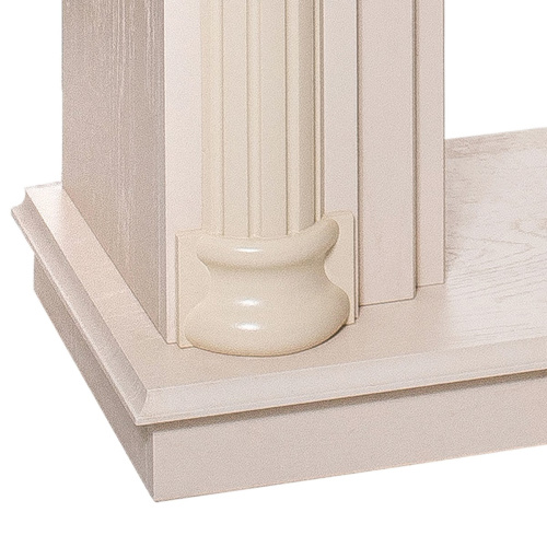 Электрокамин RealFlame Attica WT айвори с очагом Evrika 25,5 LED