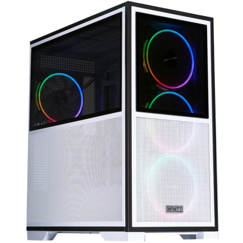 Корпус 1STPLAYER Infinity IF8 ARGB White (IF8-WH-4FO7-14-W)/ E-ATX / 4x140mm ARGB fans