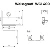 Кухонная мойка Weissgauff WGI 40002 Beige