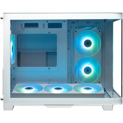 Корпус XASTRA QR500M 6ARGB-FC-C6-UC White (QR500M-1FA36A-1FA24A-1FC12A-C6-UC-WH) mATX/Aquarium/2 Curve Glass/1x360mm+1x240mm+1x120mm ARGB PWM FM fans
