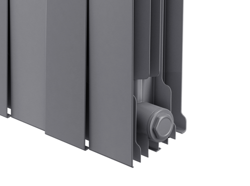 Биметаллический радиатор отопления  Royal Thermo Pianoforte 200 10 Секций Silver Satin