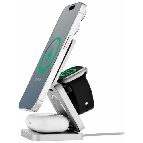 Беспроводное зарядное устройство uBear WL09SL31-ADM Balance MagSafe 25Вт серебристый