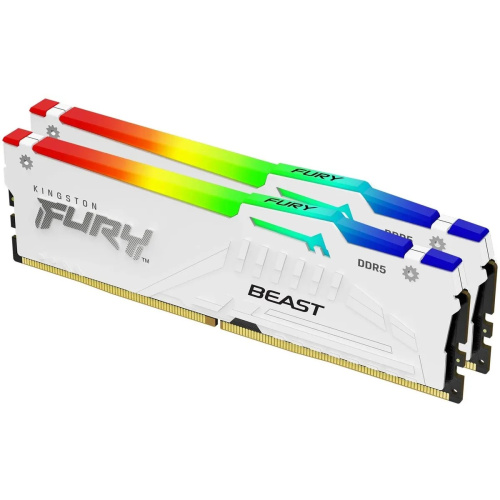 ОЗУ Kingston Fury Beast KF560C30BWAK2-32 DDR5 - 2x 16ГБ 6000МГц, DIMM, White, Ret