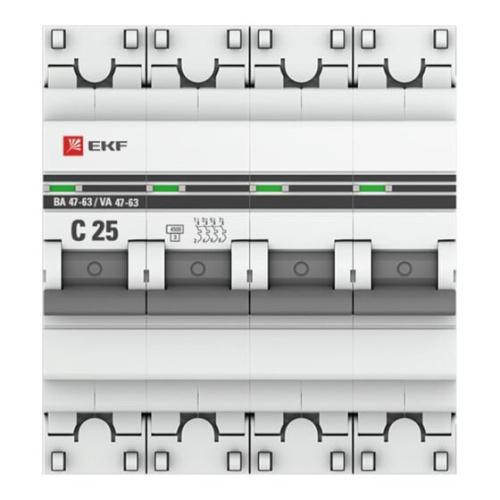 Автоматический выключатель EKF PROxima ВА 47-63 (mcb4763-4-25C-pro)