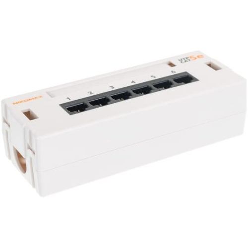 Патч-панель NIKOMAX NMC-WP06UD2-GY настенная, серый