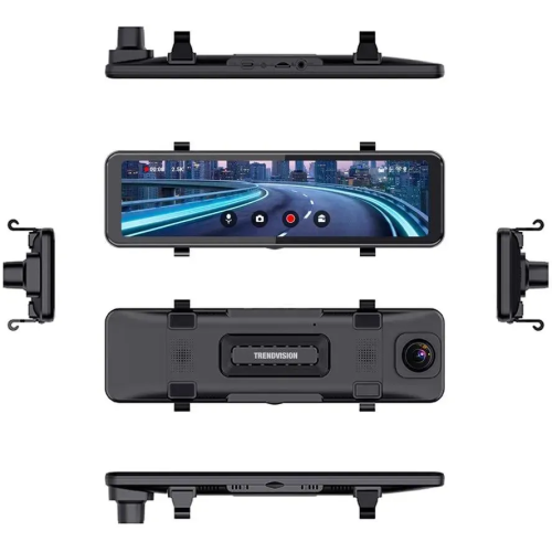 Видеорегистратор TrendVision CarPlay Mirror черный 2Mpix 2160x3840 2160p 150гр. MSTAR 8826