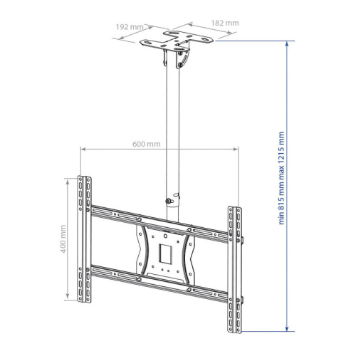 Кронштейн для телевизора Kromax Cobra-4 черный