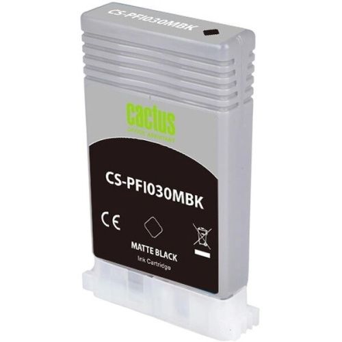 Картридж струйный Cactus CS-PFI030MBK PFI-030MBK черный матовый 55мл для Canon imagePrograf TA-20/30